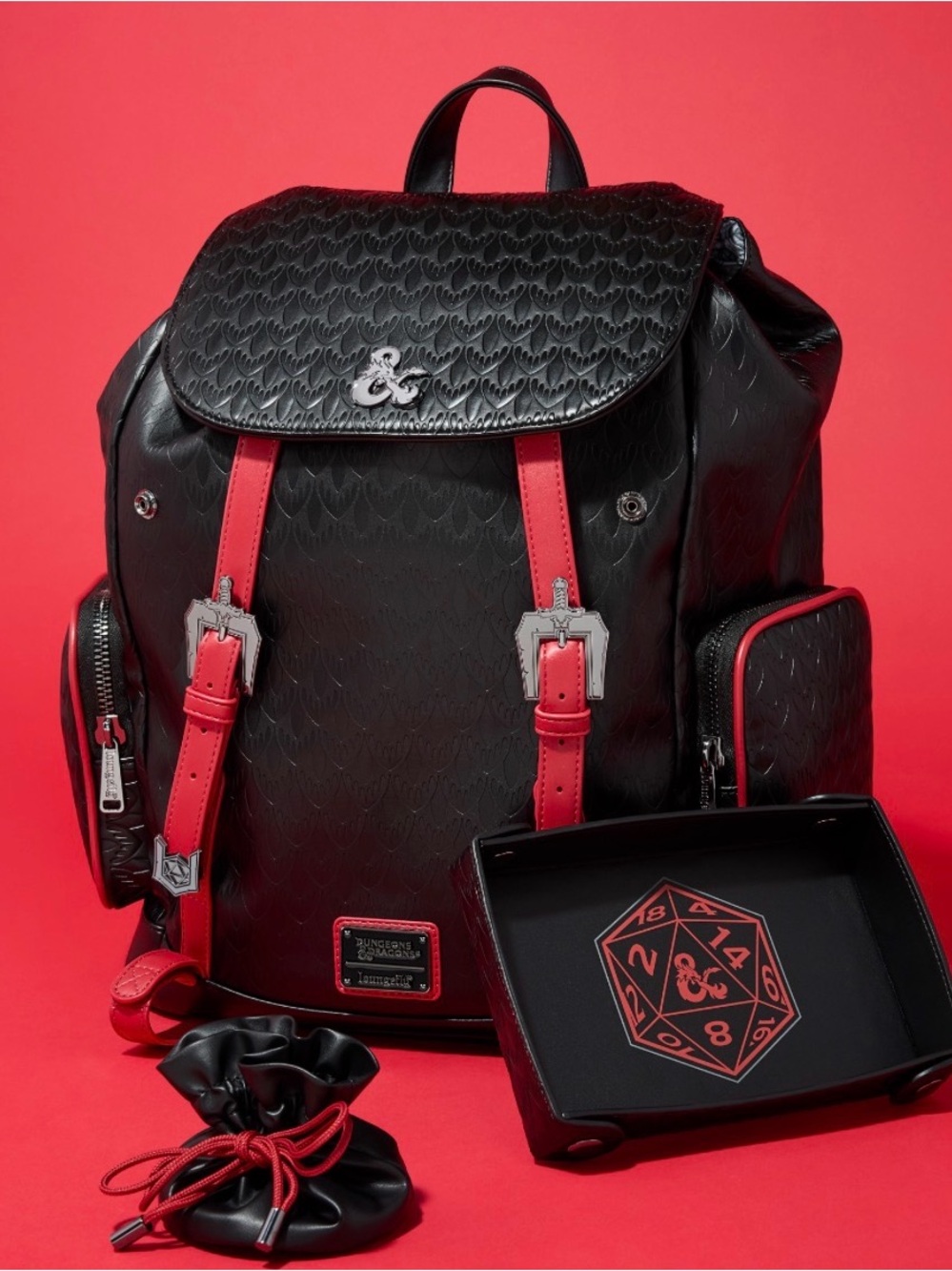 Loungefly Dungeons & Dragons Full-Size Backpack with Coin Bag!